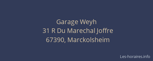 Garage Weyh