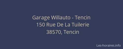Garage Willauto - Tencin