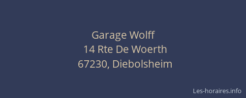 Garage Wolff