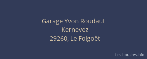Garage Yvon Roudaut