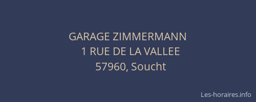 GARAGE ZIMMERMANN