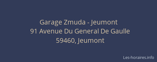 Garage Zmuda - Jeumont