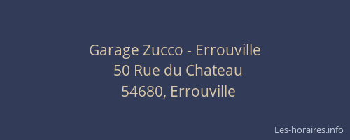 Garage Zucco - Errouville