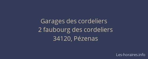 Garages des cordeliers