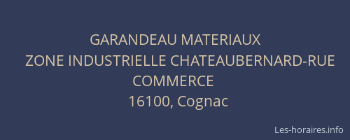 GARANDEAU MATERIAUX