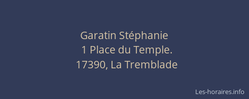 Garatin Stéphanie