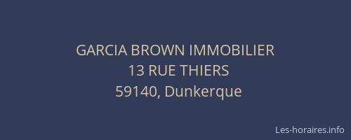 GARCIA BROWN IMMOBILIER
