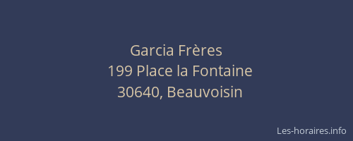 Garcia Fr&egrave;res
