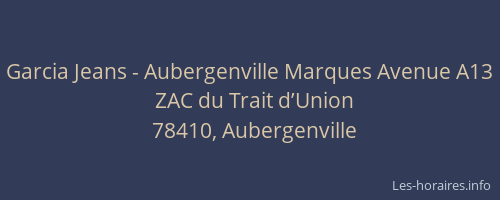 Garcia Jeans - Aubergenville Marques Avenue A13