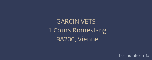 GARCIN VETS