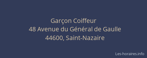 Garçon Coiffeur
