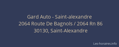 Gard Auto - Saint-alexandre