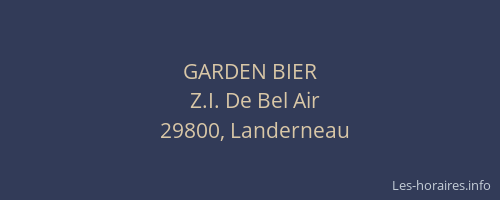 GARDEN BIER