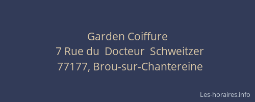 Garden Coiffure