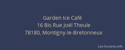 Garden Ice Café
