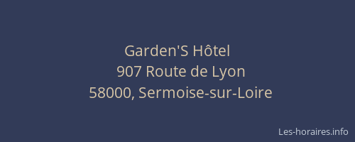 Garden'S Hôtel