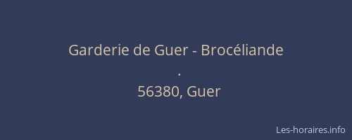 Garderie de Guer - Broc&eacute;liande