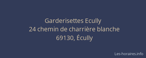 Garderisettes Ecully