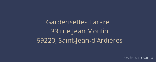 Garderisettes Tarare