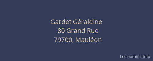 Gardet Géraldine