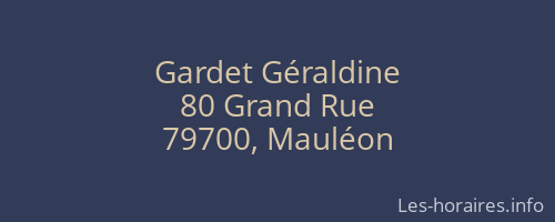 Gardet Géraldine