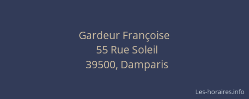 Gardeur Fran&ccedil;oise