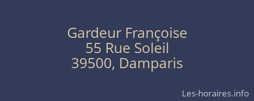 Gardeur Françoise