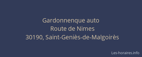 Gardonnenque auto