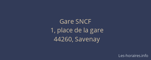Gare SNCF
