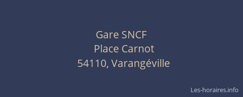 Gare SNCF