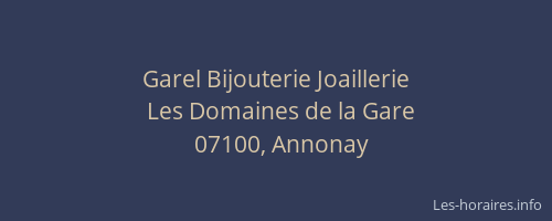 Garel Bijouterie Joaillerie