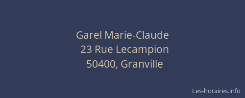 Garel Marie-Claude