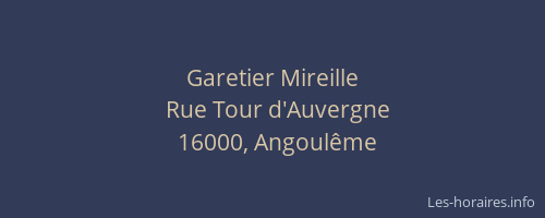 Garetier Mireille
