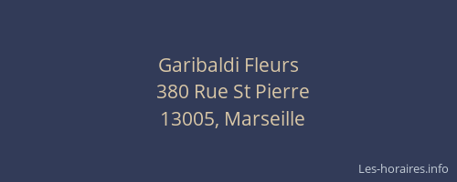 Garibaldi Fleurs