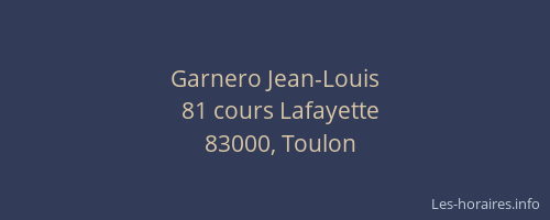 Garnero Jean-Louis