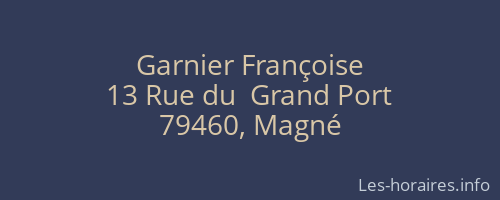 Garnier Françoise