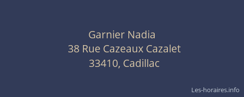 Garnier Nadia