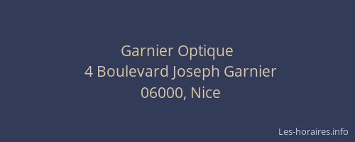 Garnier Optique