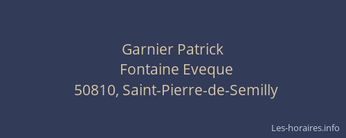 Garnier Patrick