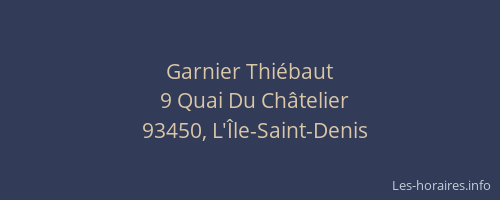 Garnier Thiébaut