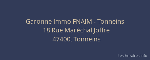 Garonne Immo FNAIM - Tonneins