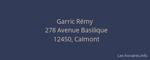 Garric Rémy