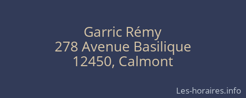 Garric Rémy