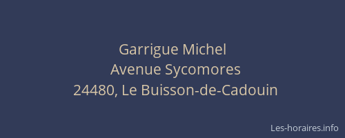 Garrigue Michel