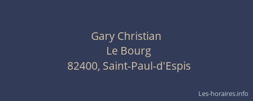 Gary Christian