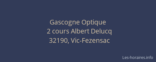 Gascogne Optique