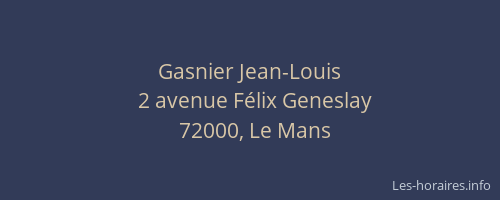 Gasnier Jean-Louis