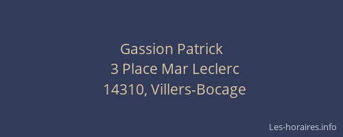 Gassion Patrick