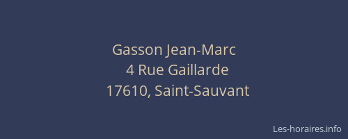Gasson Jean-Marc