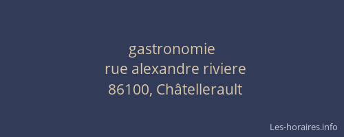 gastronomie